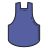 tablier bleu icon