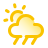 Teilweise bewölkt & Regen icon