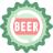 Capsule de bouteille de bière icon