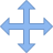 Redimensionner Quatre Directions icon