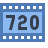 720p HD icon