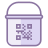 Pot de peinture avec QR Code icon