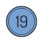 19-en un círculo-c icon