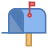 Mailbox Opened Flag Up icon