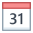 Calendar 31 icon