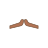 Moustache trait de crayon icon