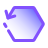 recarga hexagonal icon