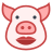 Schwein mit Lippenstift icon