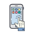 Touchscreen-Smartphone icon