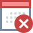 Calendar Delete icon