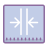 Vertikal verschmelzen icon