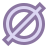 Symbole nul icon