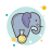 Circo elefante icon