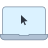 Laptop with cursor icon