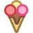 Eis in der Waffel icon