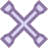 Clé en croix icon