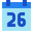 Calendar 26 icon