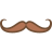 Moustache en croc icon