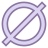 Symbole nul icon