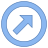 Circled Up Right icon