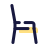 vista lateral da cadeira icon