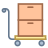 Mit Handwagen Transportieren icon