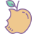 Pomme croquée icon