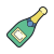 Bouteille de champagne icon