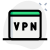 Virtual private network for secure web browsing experience icon