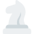 Chess horse piece isolated on a white background icon