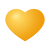 corazón amarillo icon