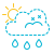 Teilweise bewölkt & Regen icon