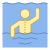 Schwimmen Rückansicht icon