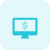 Online money making web apps with dollar sign icon