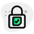 High security authentication locked election results padlock icon