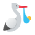 Stork With Bundle icon