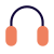 Standard quality headphones for gaming experience device icon