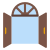 ingresso principale aperto icon