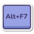 Alt 加 F7 键 icon