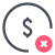 Eliminar dólar icon