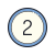 2 en círculo icon