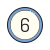 Circled 6 icon