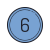 Circled 6 icon