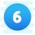 Circled 6 icon