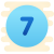 Circled 7 icon