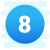 实心圈8 icon