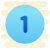 1 en círculo icon