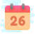 Calendar 26 icon