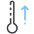 Термометр вверх icon