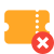 Supprimer ticket icon